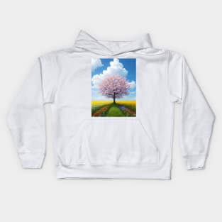 Celestial Blooms: Flowers in the Sky Kids Hoodie